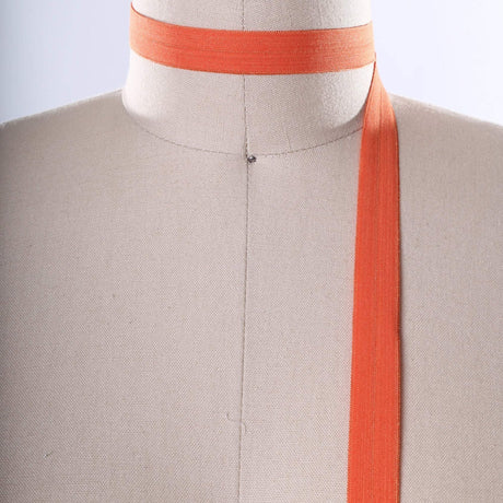 Fold Over Elastic Trim Orange 5/8"
