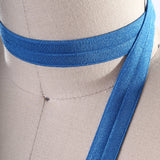 Fold Over Elastic Teal Blue 5/8 Inch