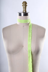Elastic Lace Trim Neon Green 7/8 Inch
