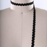 Gimp Trim Black Scroll 3/8 Inch