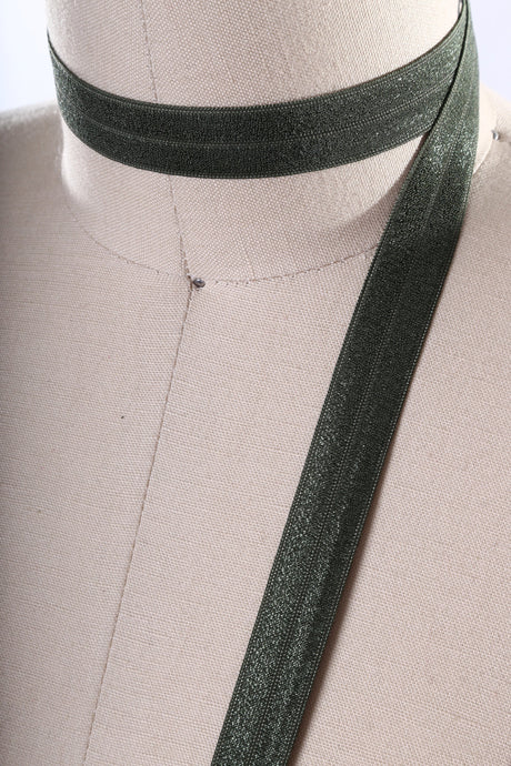 Fold Over Elastic 5/8in Green
