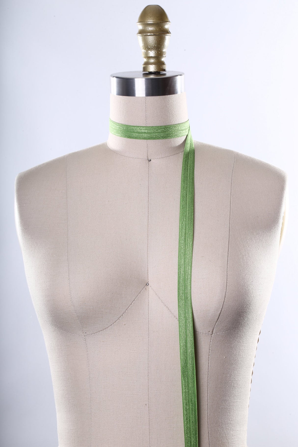 Fold Over Elastic Trim Lime Green 5/8"