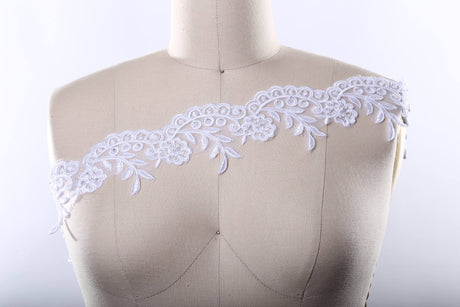 Bridal Lace Trim 3.25 Inch Alencon
