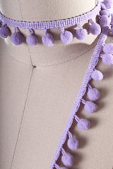 Pom Pom Fringe Trim Lavender 2 Yards