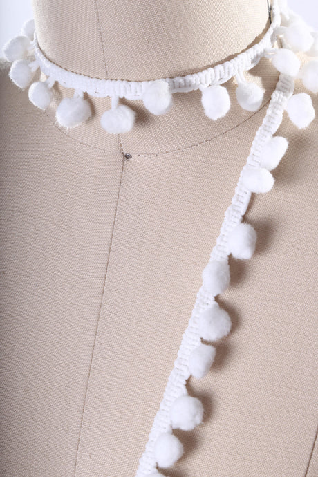 Pom Pom Trim White Snowball
