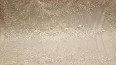 Clear Sequin Bridal Lace Off White