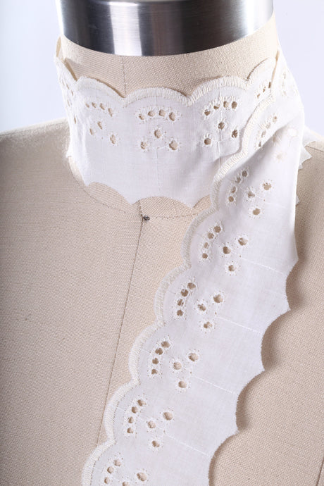 Eyelet Cotton Lace Trim Ivory 2 Inch