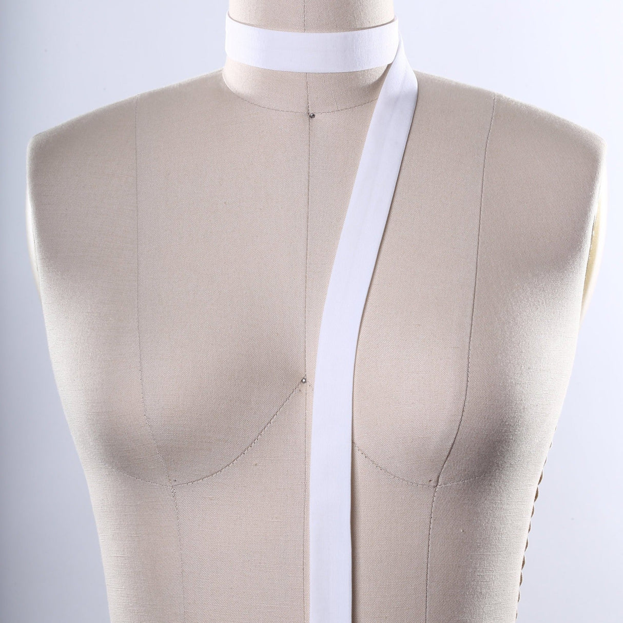 Fold Over Elastic White 5/8 Inch