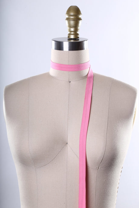 Fold Over Elastic Trim 5/8" Magenta