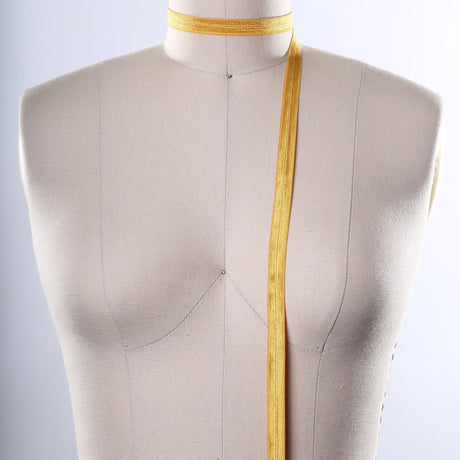 Fold Over Elastic Gold 5/8 Inch