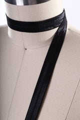 Fold Over Elastic Shiny Black 5/8in