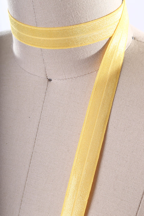 Fold Over Elastic Pollen Yellow 5/8 Inch
