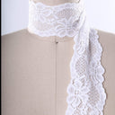 Stretch Lace Trim White Ivory 2.5 Inch