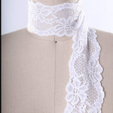 Stretch Lace Trim White Ivory 2.5 Inch