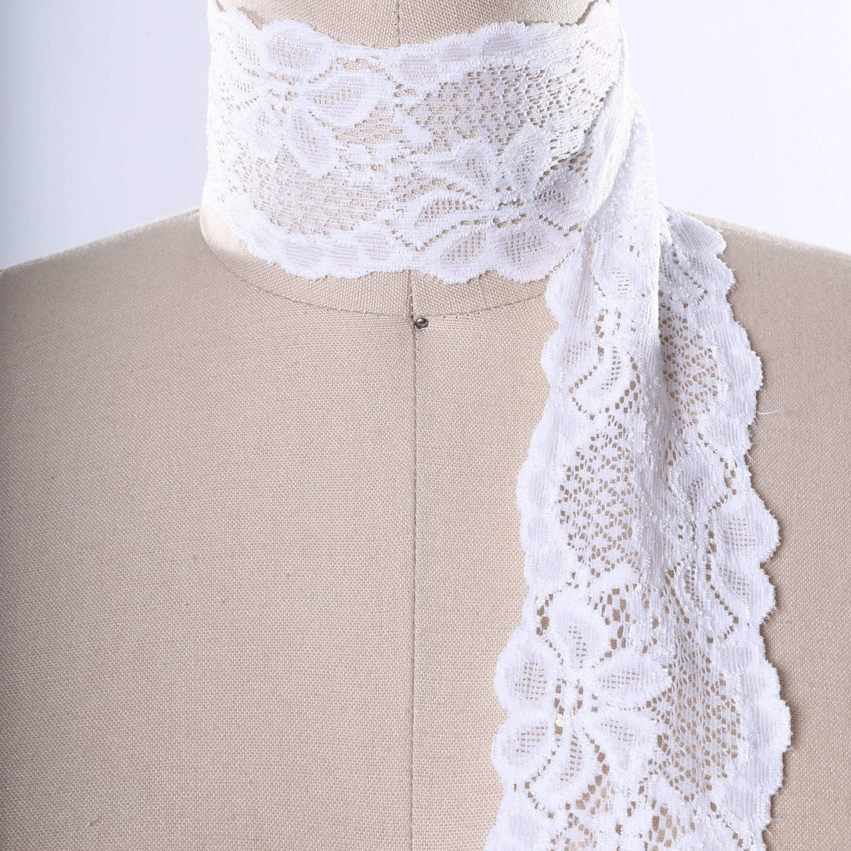 Stretch Lace Trim 2.5" Floral Scalloped
