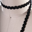 Gimp Trim Black Scroll 3/8 Inch
