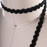 Gimp Trim Black Scroll 3/8 Inch