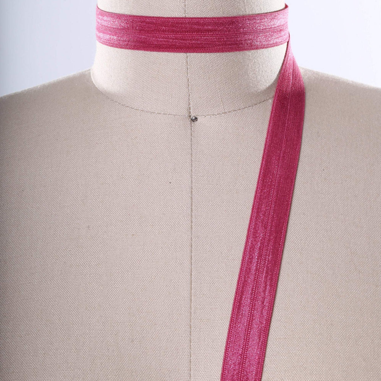 Fold Over Elastic Trim 5/8" Baby Pink