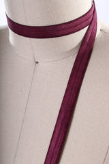 Fold Over Elastic Trim Burgundy 5/8in