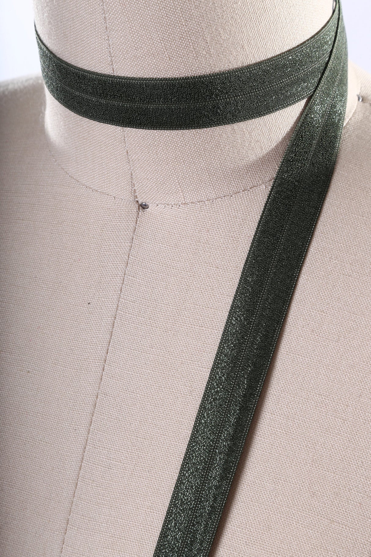 Fold Over Elastic Trim 5/8" Sage Green