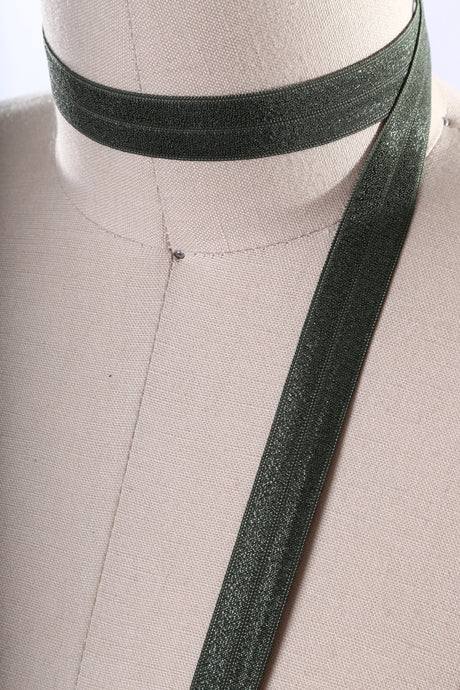 Fold Over Elastic Trim 5/8" Sage Green
