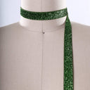 Glitter Elastic Trim Green 5/8"