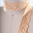 Stretch Lace Trim Light Peach 1 Inch