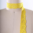Stretch Lace Trim Bright Yellow 1 Inch