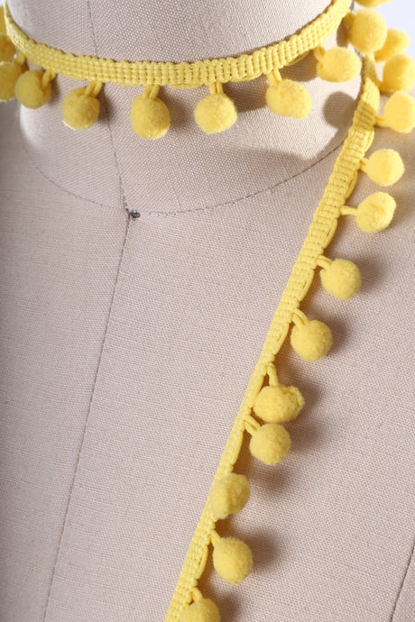 Pom Pom Trim Laguna Yellow Mini