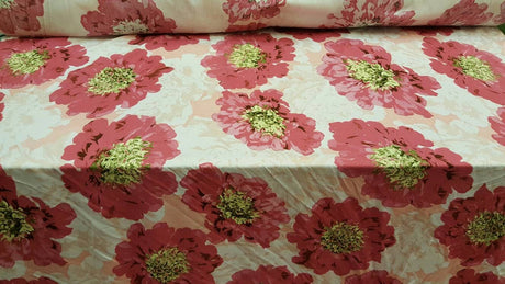 Rayon Challis Pink Blush Floral