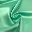 Stretch Charmeuse Satin Aqua Green