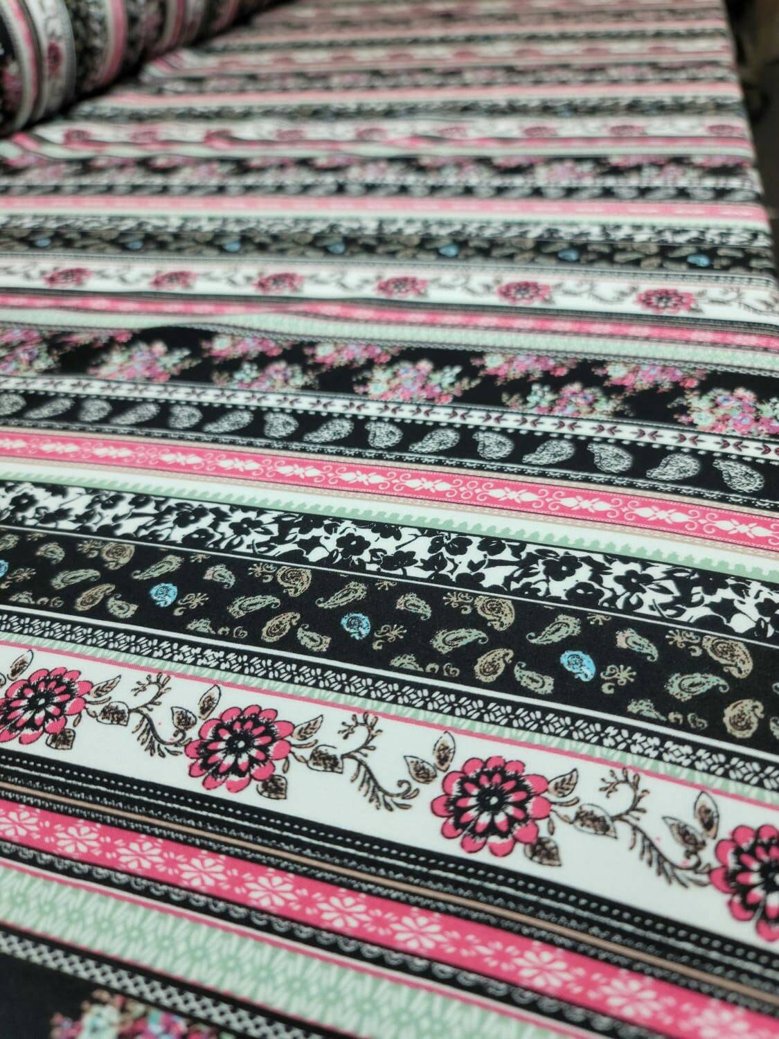 Rayon Challis Multicolor Floral Print