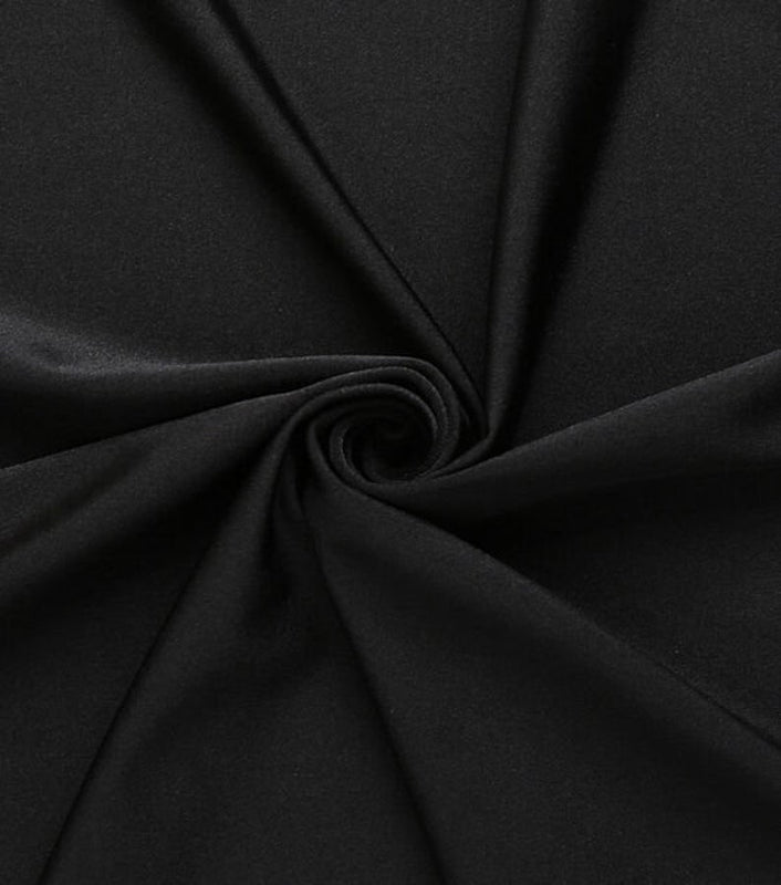 Nylon Spandex 4-Way Stretch Fabric Black