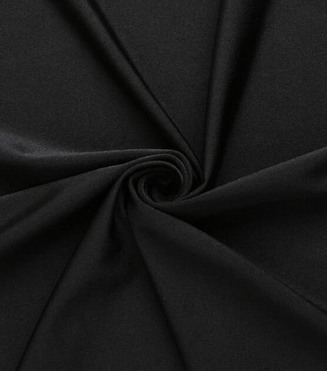 Nylon Spandex 4-Way Stretch Fabric Black