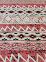 Rayon Challis Print Pink Coral