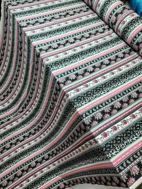 Rayon Challis Multicolor Floral Print