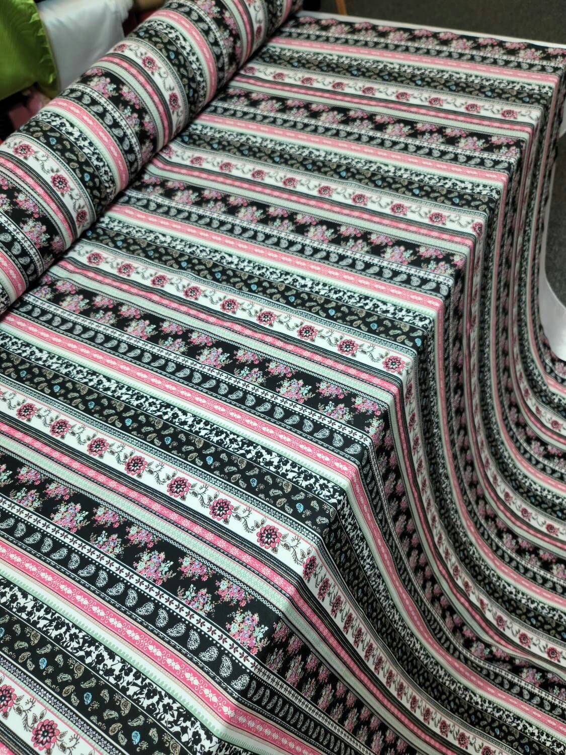 Rayon Challis Multicolor Floral Print