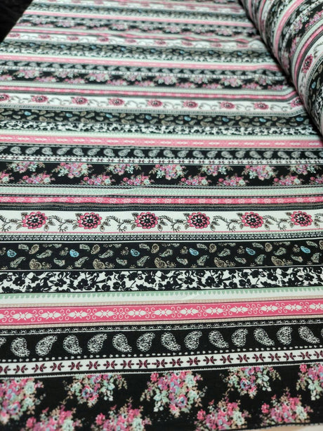 Rayon Challis Multicolor Floral Print