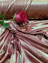 Stretch Fabric Burgundy Gold Sparkly Shimmer