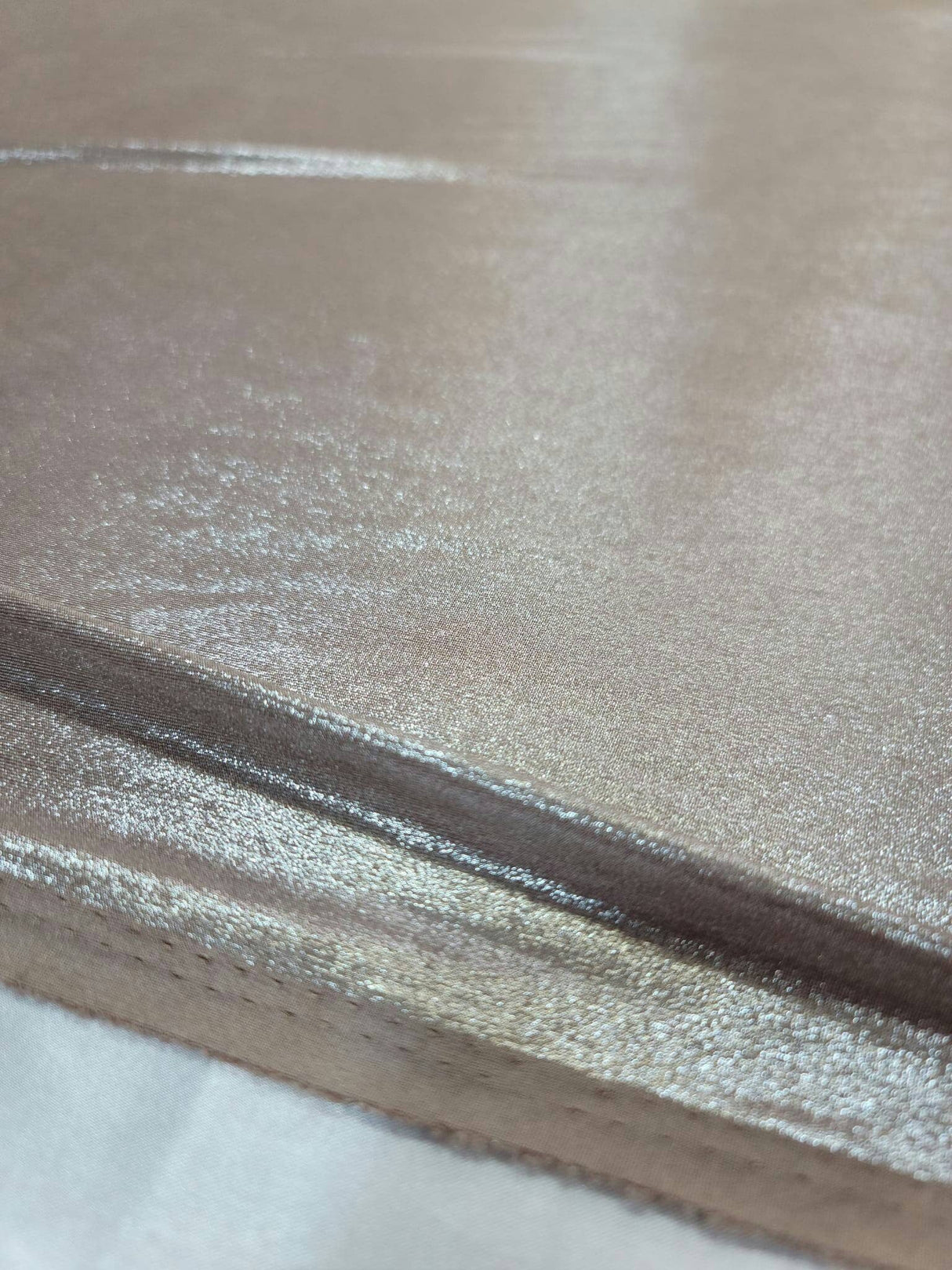 Champagne Sparkly Stretch Fabric