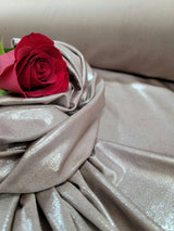 Champagne Sparkly Stretch Fabric