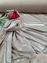 Champagne Sparkly Stretch Fabric