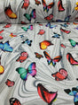 Stretch Rayon Spandex Butterfly Print Fabric