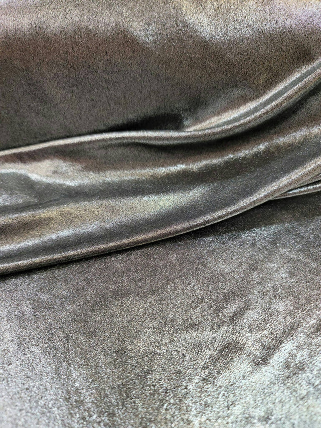 Stretch Spandex Silver Shimmer Gray