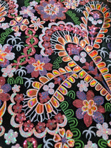 Sequin Embroidery Lace on Black Velvet