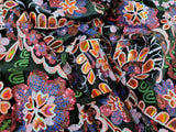 Sequin Embroidery Lace on Black Velvet