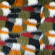 Multicolor Patchwork Faux Fur Acrylic Polyester Fabric - Multicolor Patchwork, 60" Width, 2" Pile Length (1 Yard)