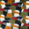 Multicolor Patchwork Faux Fur Acrylic Polyester Fabric - Multicolor Patchwork, 60" Width, 2" Pile Length (1 Yard)