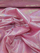 Pink Glitter Foil Lame Fabric