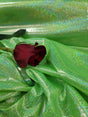 Iridescent Foil Fabric Neon Green